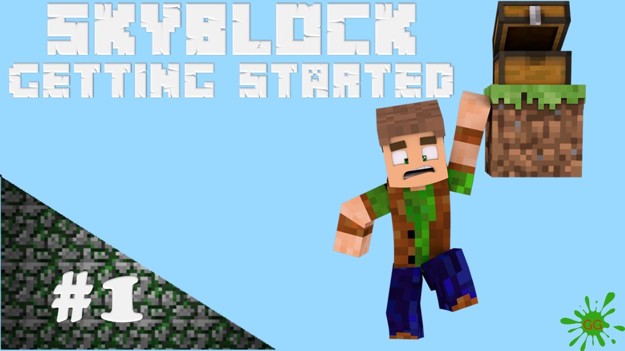 Minecraft Lets Play - SkyBlock Episode 1 - Getting Started - YouTube
