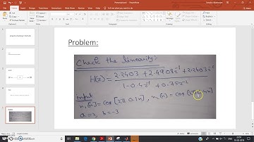 System linearity in MATLAB(DSP)|(Part 1)
