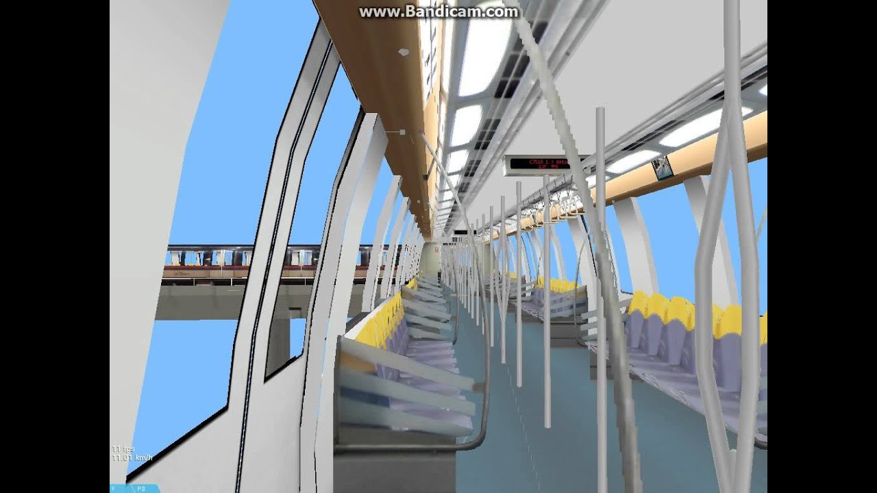 OpenBVE: Alstom Metropolis C751A 90 Degree Turn
