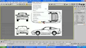 3DS max tutorial Setting up blueprints Part 1/2 2014 HD