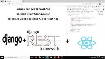React App and Django Rest API Proxy Backend Configuration | Integrate Django Rest API with React App