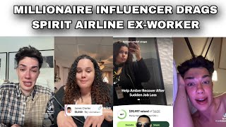 😮😱 SHOCKING!!! MILLIONAIRE BEAUTY INFLUENCER SLAMS SPIRIT AIRLINE EX-WORKER FOR BEGGING FOR MONEY‼️