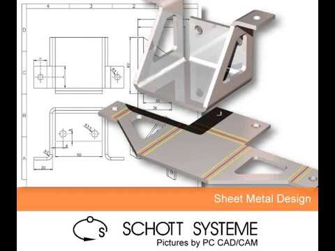 Sheet Metal Design - Pictures by PC CAD CAM Software