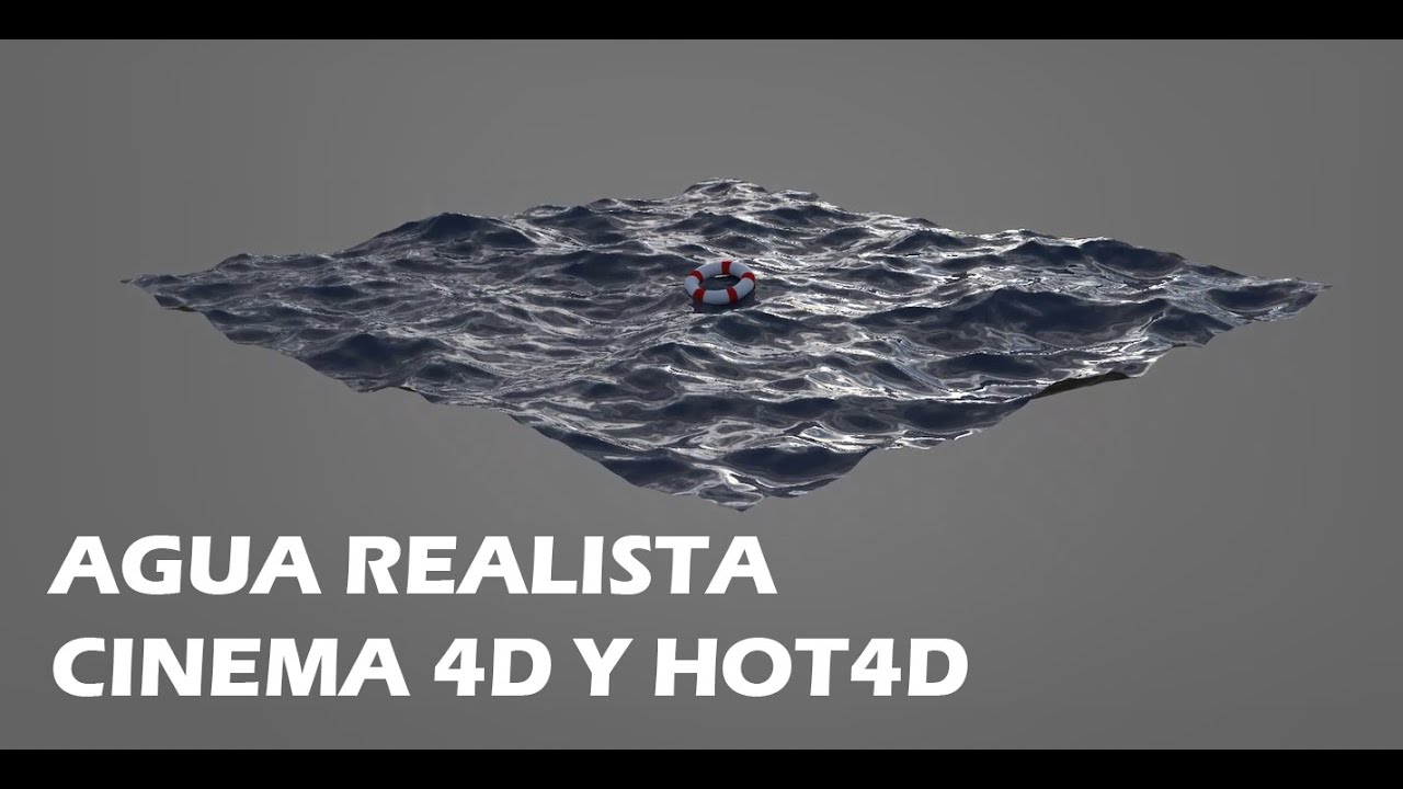 Crear Agua Realista Cinema 4D Y HOT4d Plugins