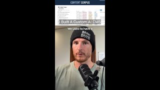 I built a custom AI CMS so you don't have to #shorts