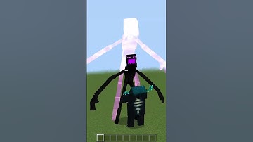 Warden VS Mutant Enderman in Minecraft BE/PE #minecraft #addon #minecraftbedrock #warden #mutant