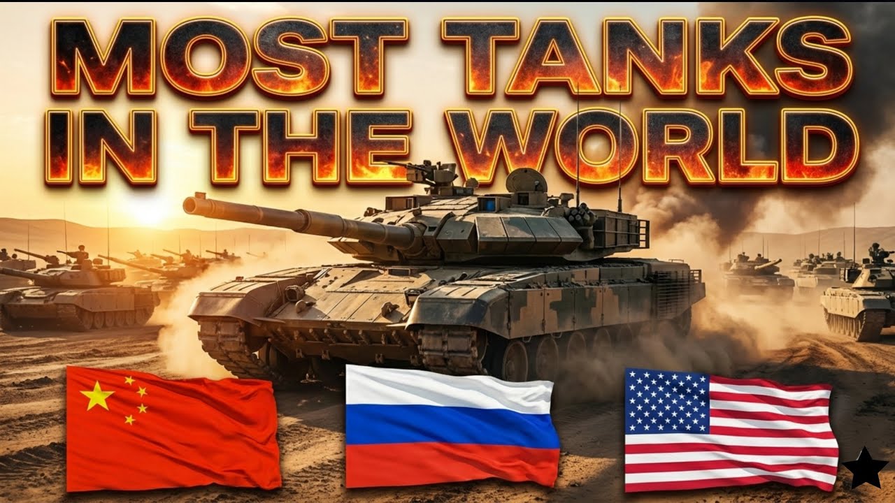 Top 20 Countries with the Most Military Tanks in 2026