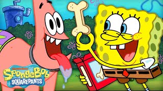 Patrick Goes From Best Friend to Best Pet  | "Pat the Dog" Full Scene | SpongeBob