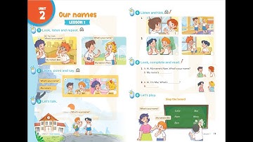 Tiếng Anh 3 Global Success - Unit 2: Our names (Lesson 1)