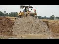 Best machinery land filling process Bulldozer dirt pushing skill operators| Komatsu Dozer D60P