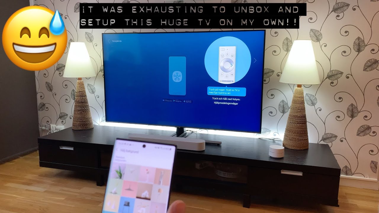 Samsung 65-inch Q77T 4K UHD QLED Smart TV 2020 QE65Q77TAT unboxing \u0026 setup!  - YouTube