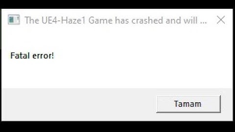 Unity oyunları Game has crashed fatal error hatası veriyor sorun çözümü