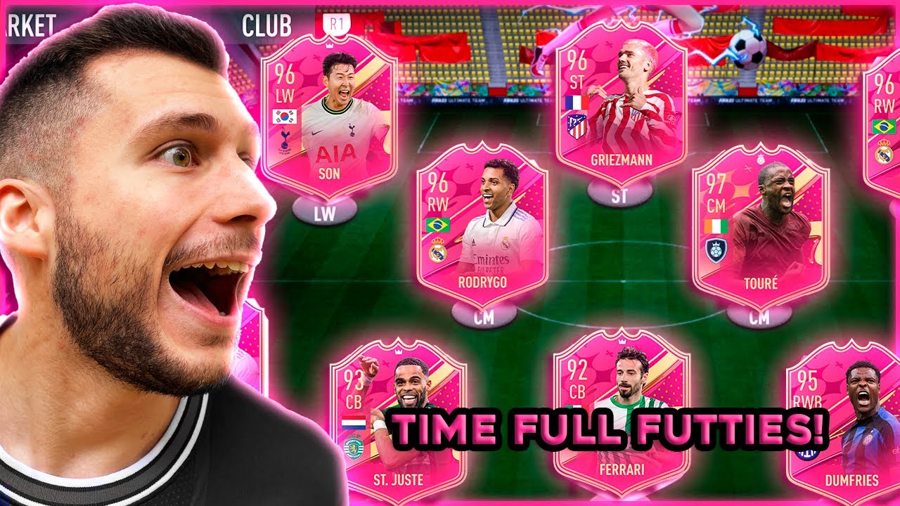 TROUXE RODRYGO E TOURÉ E MONTEI UM TIME FULL FUTTIES!! QUASE PEGUEI O RANK MAIS ALTO DA WL! FIFA 23