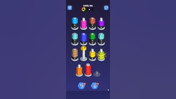 Nut sort - color puzzle game by kiwi fun level 386
