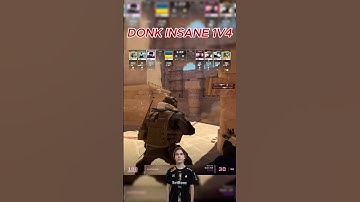 donk insane 1v4  #cs2 #gaming #clutch #s1mple #donk #1v4 #counterstrike #csgo #mirage #faceit