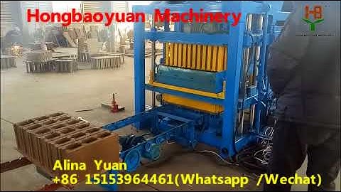QTJ4-25 C Semi hollow blocks making to Philippines
