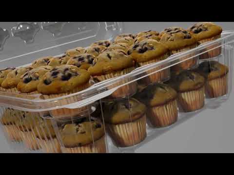D&W Fine Packs - Muffin container showcase