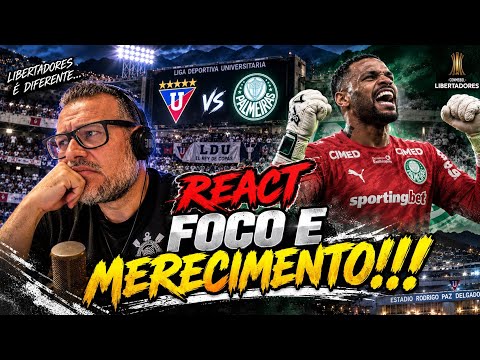 REACT BEHIND THE SCENES LDU VS PALMEIRAS !!! DRAMATIC QUALIFICATION !!!