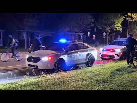 Blacked out Bicyclist unlucky night