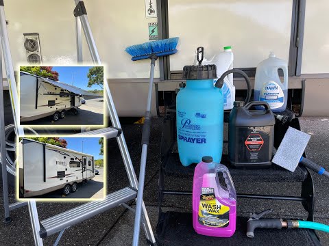 RV Awning Cleaning and UV Protection Maintenance - Step By Step (Keep Your Awning Looking New)