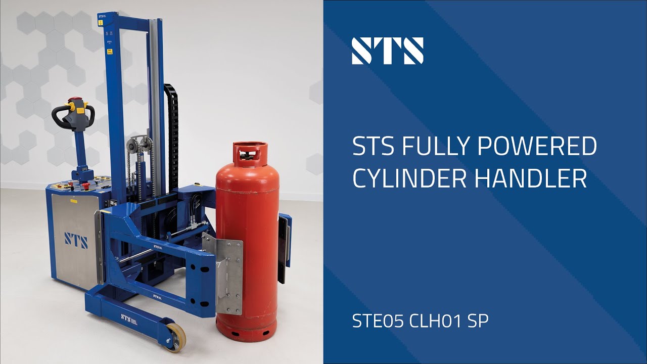 Fully Powered Cylinder Handler - STE05-CLH01-SP - YouTube