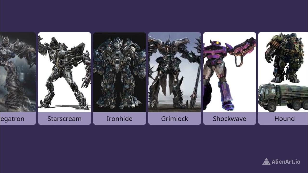 All transformers names Part1 YouTube