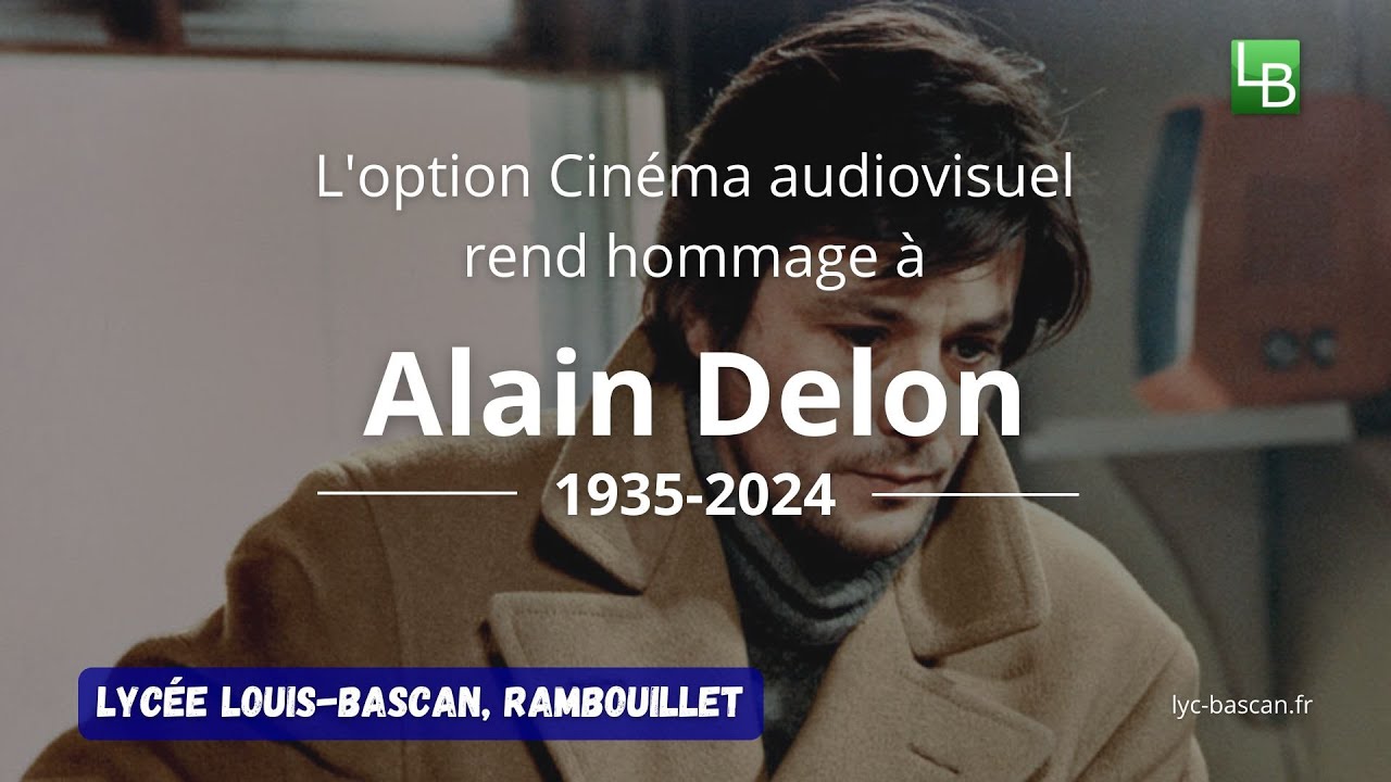 L'option Cinéma-audiovisuel du lycée Bascan rend hommage à Alain Delon