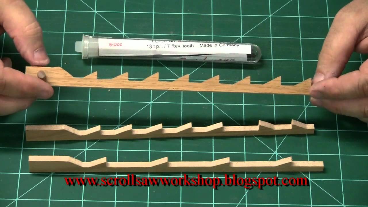 Scroll Saw School Lesson0001 Scroll saw blades Part 1 