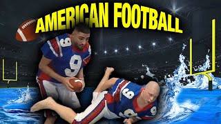 AMERICAN FOOTBALL MATCH auf SLIP N SLIDE / Jordan & Semih