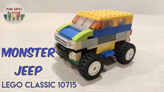 Lego Classic 10715 Monster Jeep Building instructions