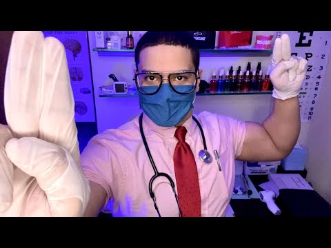 ASMR Doctor Cranial Nerve Exam Male Medical Roleplay For Insomnia Relief Eye, Face & Ear Exam