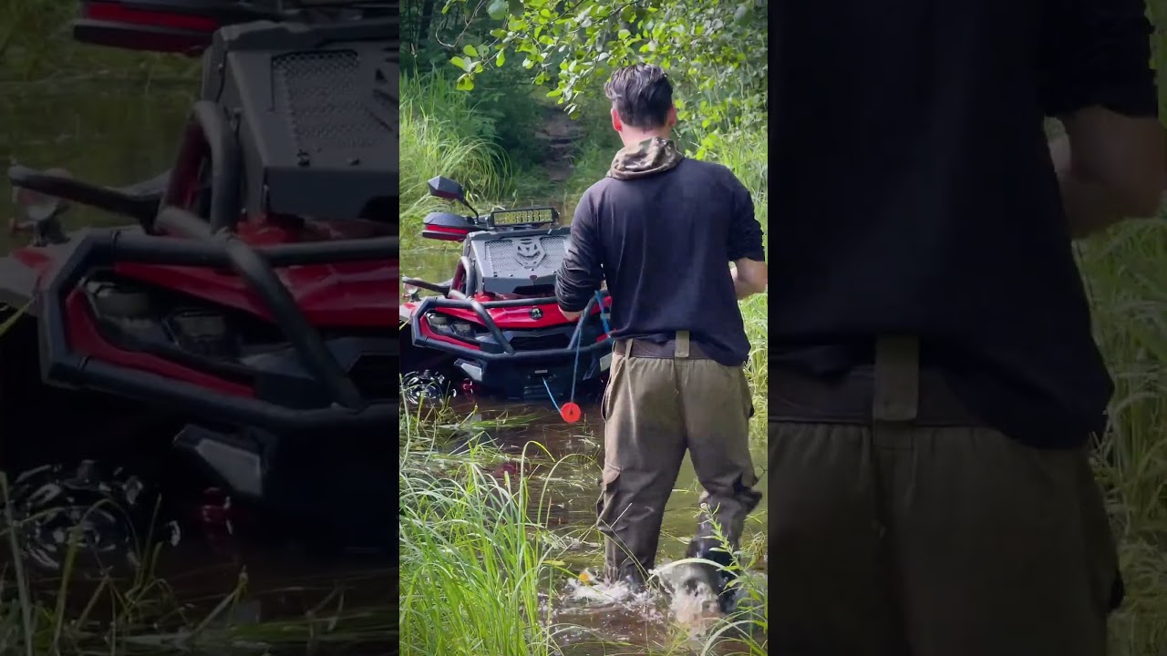 Утопил Aodes 650 MUD Pro MDV в ручье 