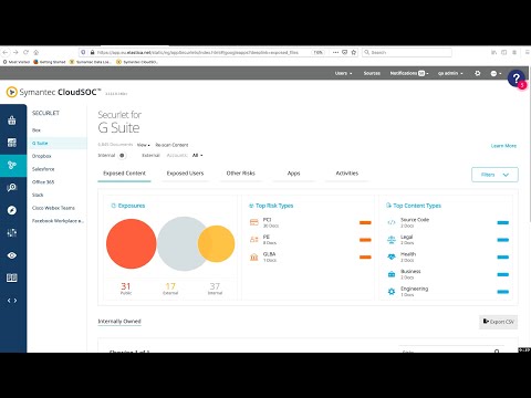 Demo - Symantec CloudSOC for G Suite (Google Apps)