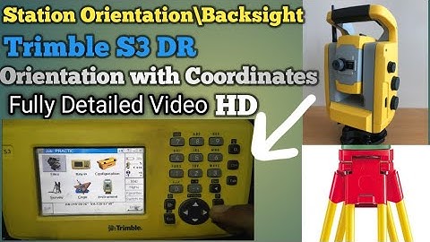 Station Setup || With Trimble S3DR || (Total Station) #trimble #totalstation #resection