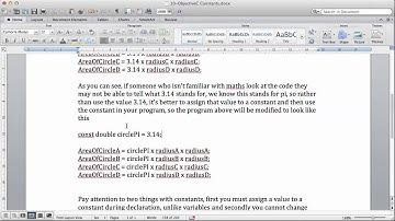 Objective-C Tutorials: 10 - Objective-C Constants