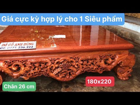 Video ✅ Báo giá Siêu phẩm sập gỗ hương đá ngũ phúc kim tiền... - youtube