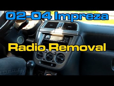 Subaru Impreza Radio Removal - 2002, 2003, 2004 - 2.5RS, WRX, STI