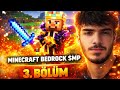 MINECRAFT BEDROCK SMP 3. BÖLÜM ⚡ İLK GÜNLERDE BÜYÜK GELİŞME! 😱