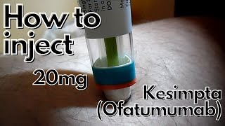 How I Inject 20mg Kesimpta (Ofatumumab) to treat Multiple Sclerosis