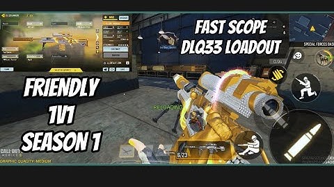 Fastest DLQ33 Gunsmith attachment in cod Mobile the king of Sniper Call of duty mobile 1v1 sniper