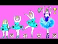 Бумажные Куклы Одеваются - Платье Принцессы Балетт Костюм - Barbie Story & Crafts