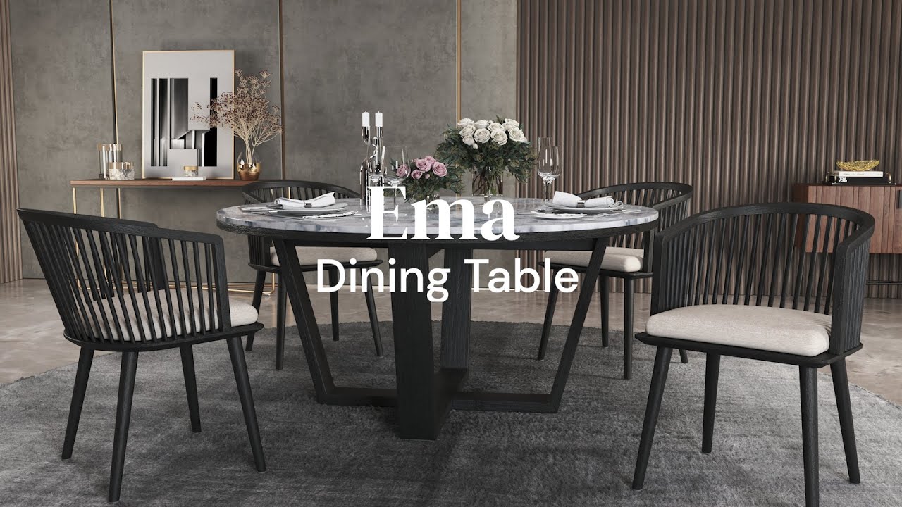 A Modern Interior Dream Ema Dining Table Dezign District YouTube