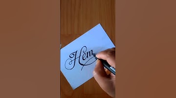 Hemant- Calligraphy Writing || #shorts