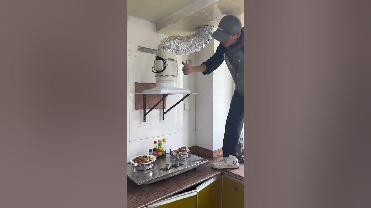 Powerful exhaust fan can replace the range hood 👍