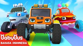 Transformasi Besar Mobil Monster | Lagu Mobil Monster | Lagu Mobil | BabyBus Bahasa Indonesia