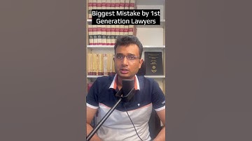 Biggest Mistake by 1st Generation Lawyers | Adv Krishan | Law #advocate