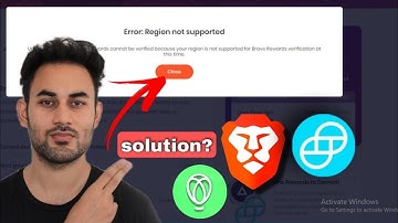 🚨 #uphold & #gemini  ( Error : Region not supported ) solution ? ✅ #brave #battoken