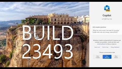 New Windows 11 Build 23493 - New Settings Homepage, New Windows Copilot AI