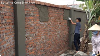 How To Build A Fastest Fence Using Sand And Cement - Traditional Craft Building Tips
