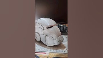 3d printed iron man helmet #3dprint #marvel #ironman #3dmodeling #art #animation #helmet #cosplay